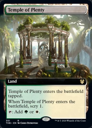 Temple of Plenty (Extended Art) [Theros Beyond Death] | Magic Magpie