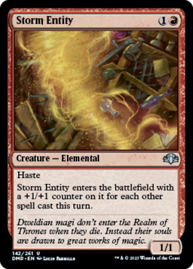 Storm Entity [Dominaria Remastered] | Magic Magpie