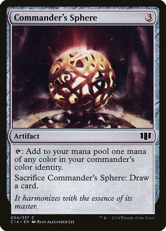 Commander's Sphere [Commander 2014] | Magic Magpie