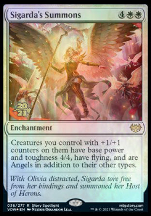 Sigarda's Summons [Innistrad: Crimson Vow Prerelease Promos] | Magic Magpie