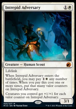 Intrepid Adversary (Promo Pack) [Innistrad: Midnight Hunt Promos] | Magic Magpie