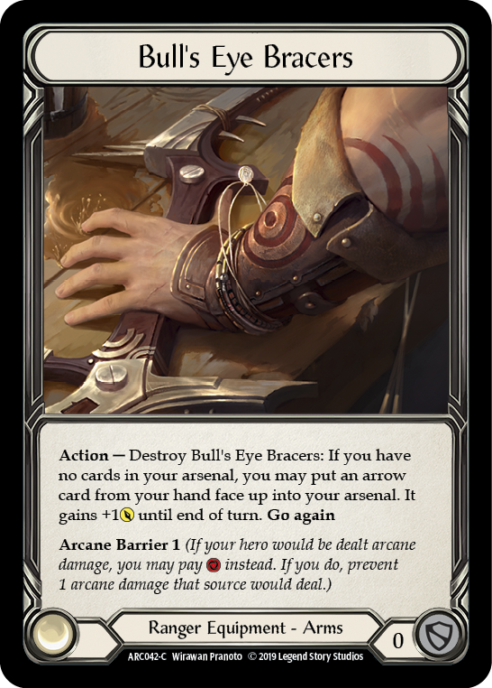 Bull's Eye Bracers [ARC042-C] 1st Edition Cold Foil | Magic Magpie