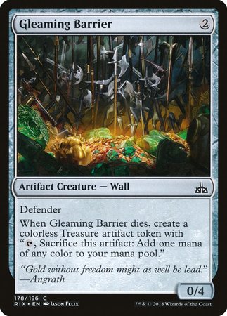 Gleaming Barrier [Rivals of Ixalan] | Magic Magpie