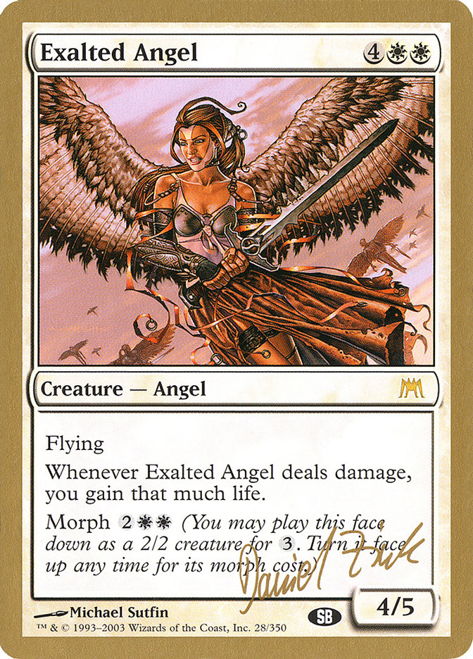 Exalted Angel (Daniel Zink) (SB) [World Championship Decks 2003] | Magic Magpie