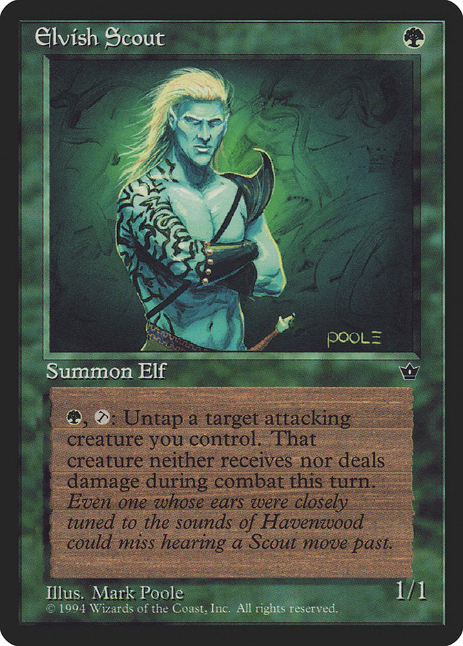 Elvish Scout (Mark Poole) [Fallen Empires] | Magic Magpie