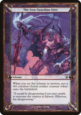 The Iron Guardian Stirs (Archenemy) [Archenemy Schemes] | Magic Magpie