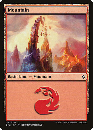 Mountain (267) [Battle for Zendikar] | Magic Magpie