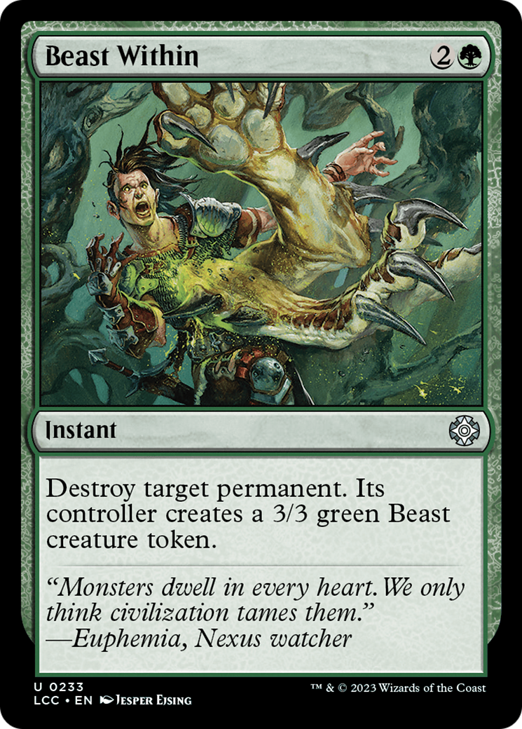 Beast Within [The Lost Caverns of Ixalan Commander] | Magic Magpie