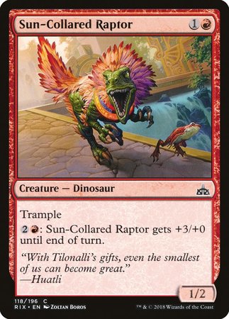 Sun-Collared Raptor [Rivals of Ixalan] | Magic Magpie