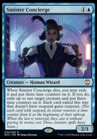 Sinister Concierge (Promo Pack) [Streets of New Capenna Commander Promos] | Magic Magpie