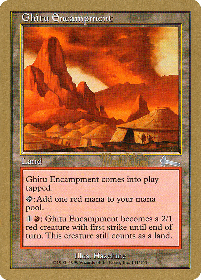 Ghitu Encampment (Mark Le Pine) [World Championship Decks 1999] | Magic Magpie