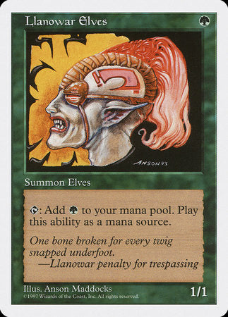 Llanowar Elves [Fifth Edition] | Magic Magpie