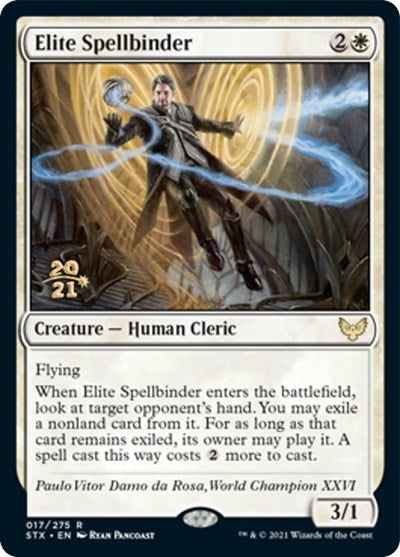 Elite Spellbinder [Strixhaven: School of Mages Prerelease Promos] | Magic Magpie