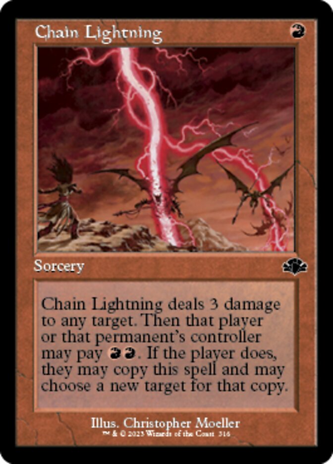 Chain Lightning (Retro) [Dominaria Remastered] | Magic Magpie