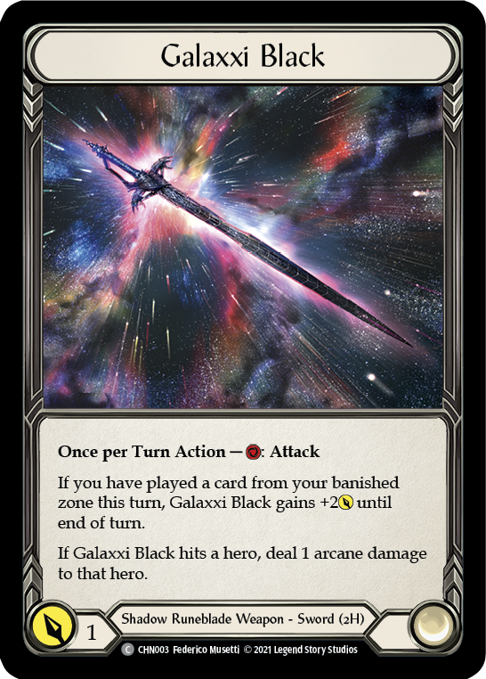 Galaxxi Black [CHN003] (Monarch Chane Blitz Deck) | Magic Magpie