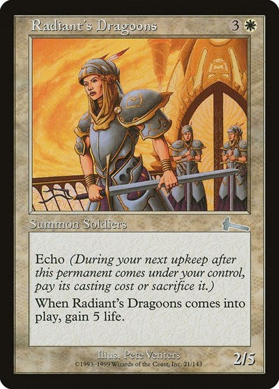 Radiant's Dragoons [Urza's Legacy] | Magic Magpie