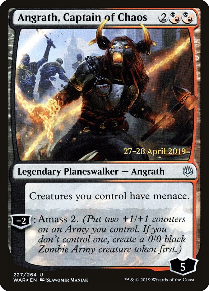 Angrath, Captain of Chaos  [War of the Spark Prerelease Promos] | Magic Magpie