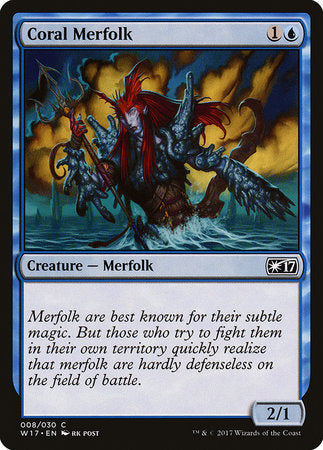 Coral Merfolk [Welcome Deck 2017] | Magic Magpie