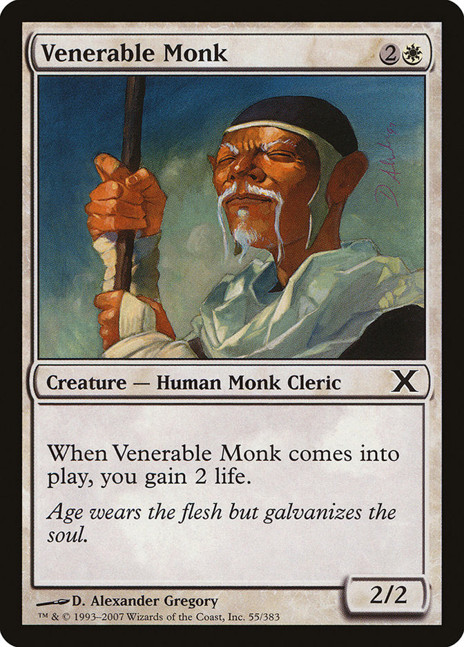 Venerable Monk [Tenth Edition] | Magic Magpie