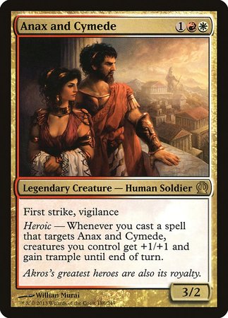 Anax and Cymede [Theros] | Magic Magpie