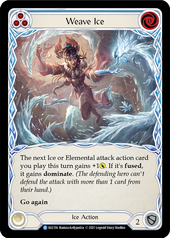 Weave Ice (Blue) [ELE156] (Tales of Aria)  1st Edition Normal | Magic Magpie
