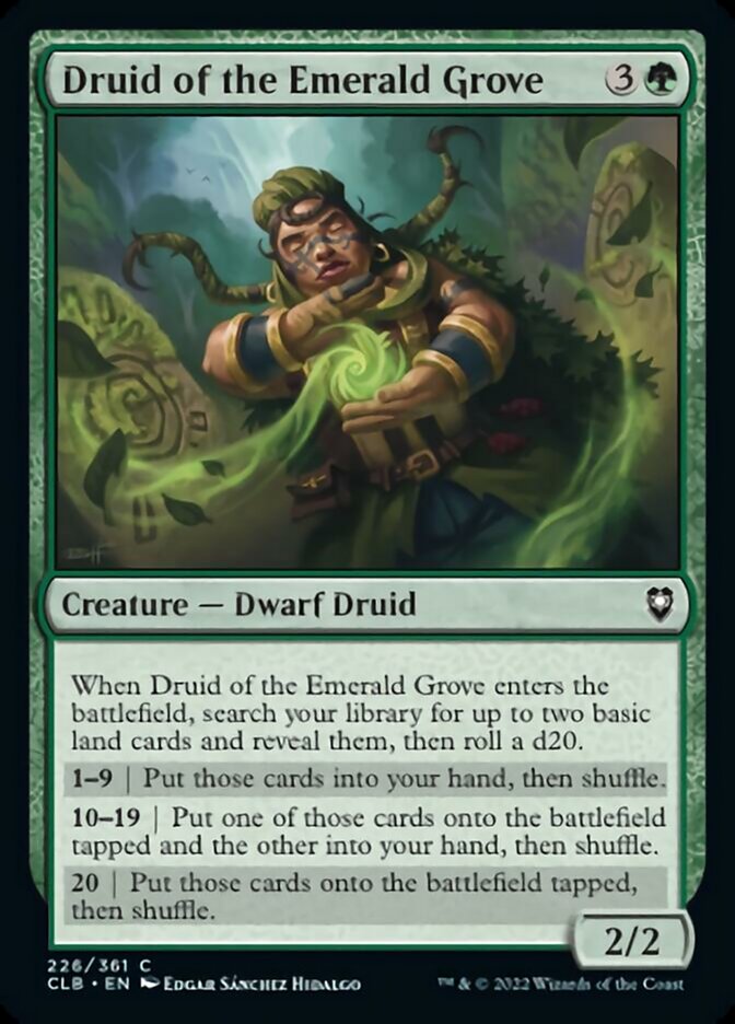 Druid of the Emerald Grove [Commander Legends: Battle for Baldur's Gate] | Magic Magpie