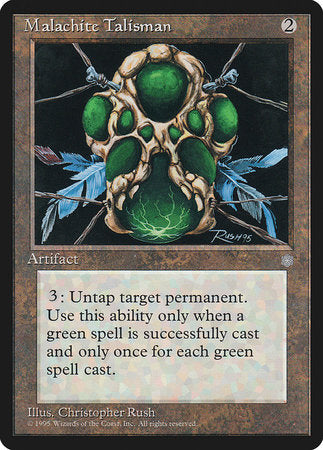 Malachite Talisman [Ice Age] | Magic Magpie