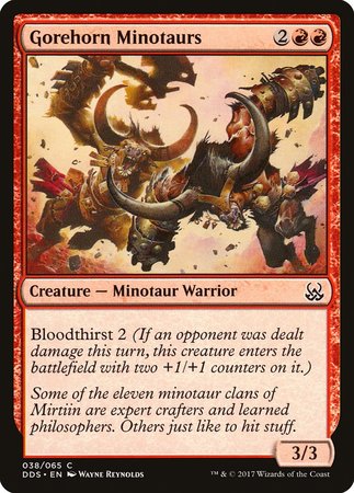 Gorehorn Minotaurs [Duel Decks: Mind vs. Might] | Magic Magpie