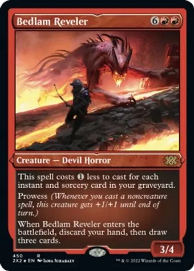 Bedlam Reveler (Foil Etched) [Double Masters 2022] | Magic Magpie