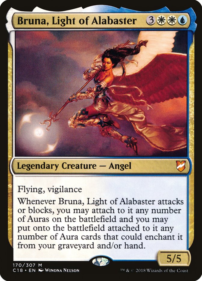 Bruna, Light of Alabaster (Oversized) [Commander 2018 Oversized] | Magic Magpie