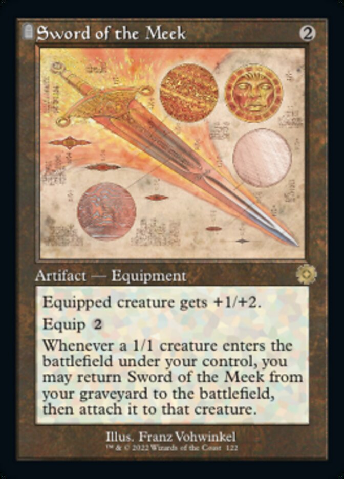 Sword of the Meek (Retro Schematic) [The Brothers' War Retro Artifacts] | Magic Magpie