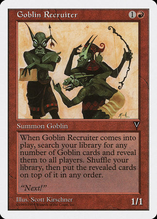 Goblin Recruiter [Anthologies] | Magic Magpie