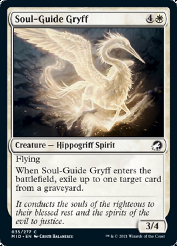 Soul-Guide Gryff [Innistrad: Midnight Hunt] | Magic Magpie