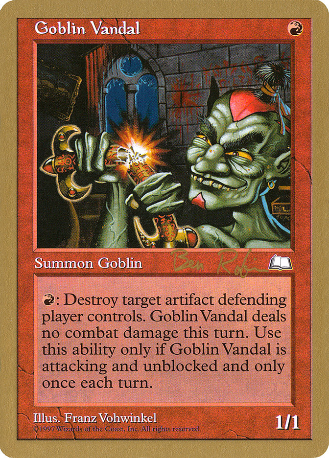 Goblin Vandal (Ben Rubin) [World Championship Decks 1998] | Magic Magpie