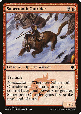 Sabertooth Outrider [Dragons of Tarkir] | Magic Magpie