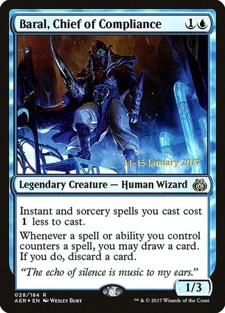 Baral, Chief of Compliance [Aether Revolt Promos] | Magic Magpie