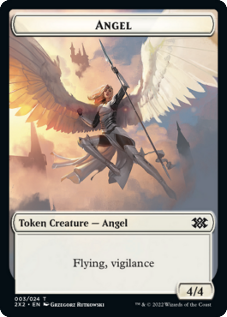 Bear // Angel Double-sided Token [Double Masters 2022 Tokens] | Magic Magpie