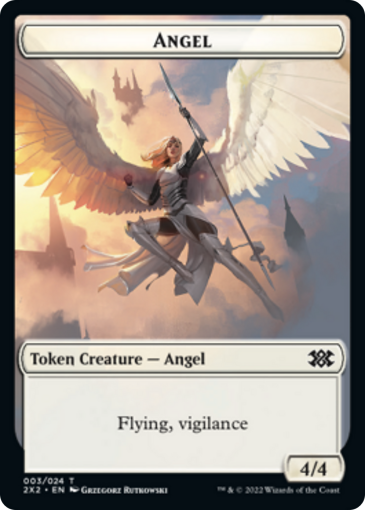 Faerie Rogue // Angel Double-sided Token [Double Masters 2022 Tokens] | Magic Magpie