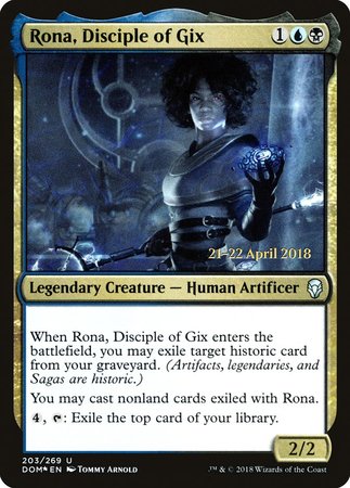 Rona, Disciple of Gix [Dominaria Promos] | Magic Magpie
