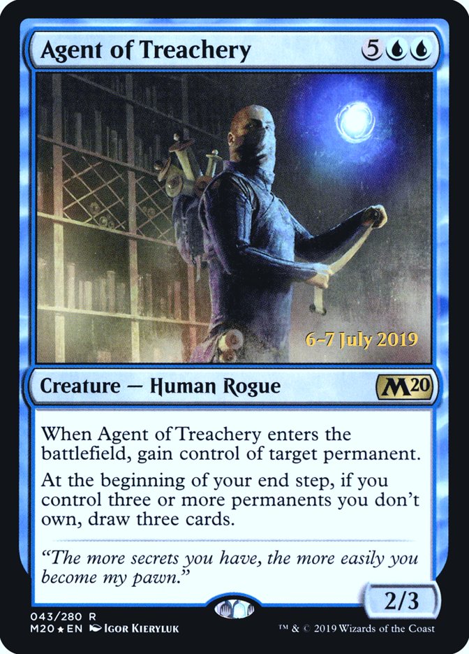 Agent of Treachery  [Core Set 2020 Prerelease Promos] | Magic Magpie