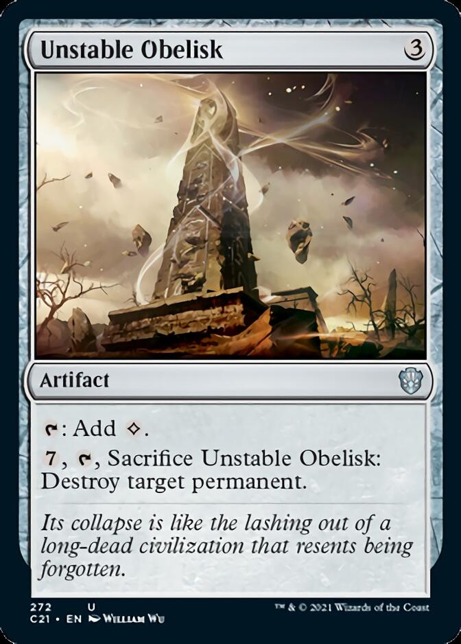 Unstable Obelisk [Commander 2021] | Magic Magpie