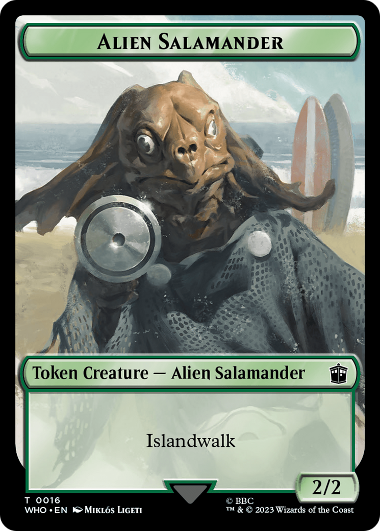 Alien Salamander // Alien Insect Double-Sided Token [Doctor Who Tokens] | Magic Magpie