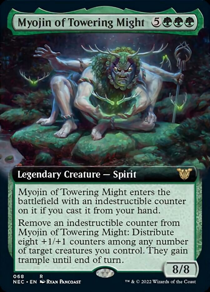 Myojin of Towering Might (Extended) [Kamigawa: Neon Dynasty Commander] | Magic Magpie