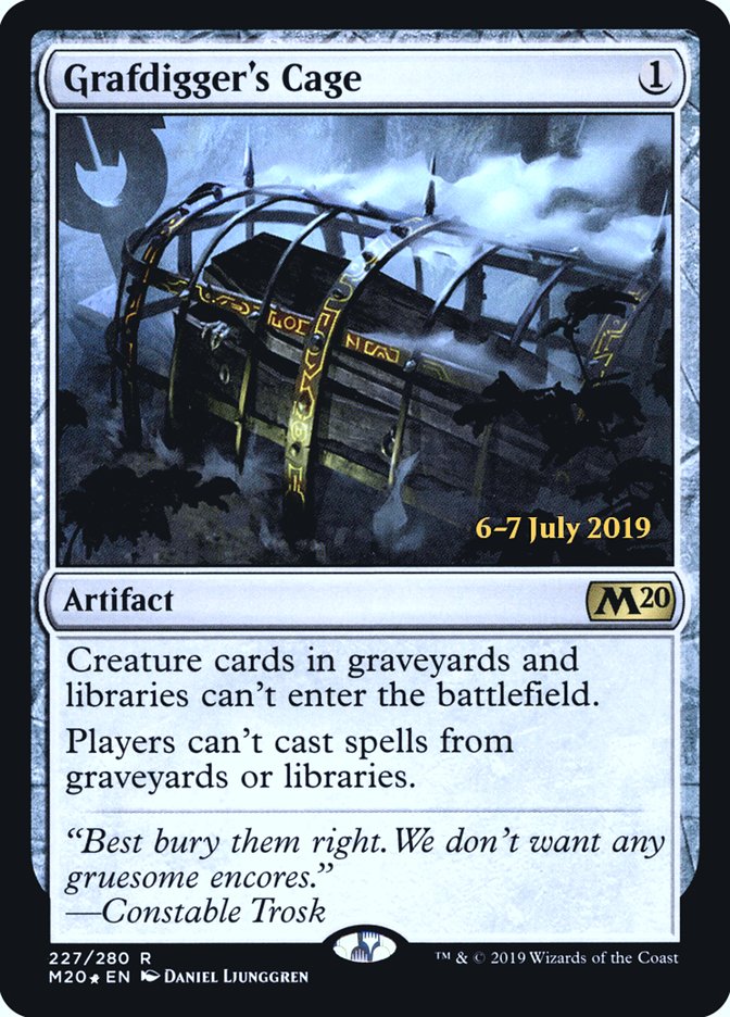 Grafdigger's Cage  [Core Set 2020 Prerelease Promos] | Magic Magpie