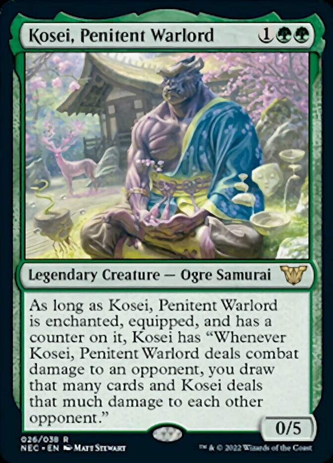 Kosei, Penitent Warlord [Kamigawa: Neon Dynasty Commander] | Magic Magpie