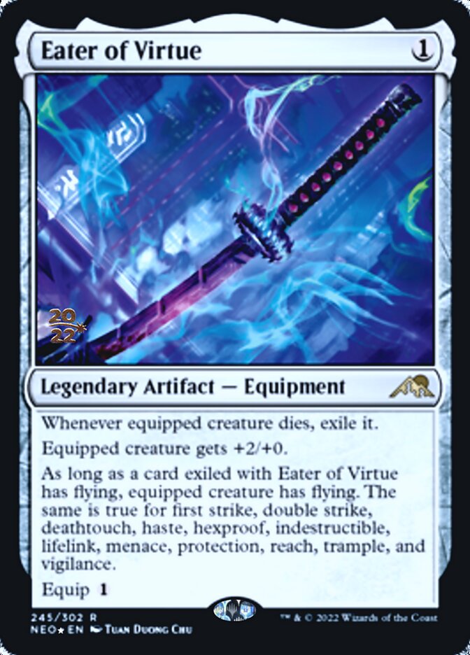 Eater of Virtue [Kamigawa: Neon Dynasty Prerelease Promos] | Magic Magpie