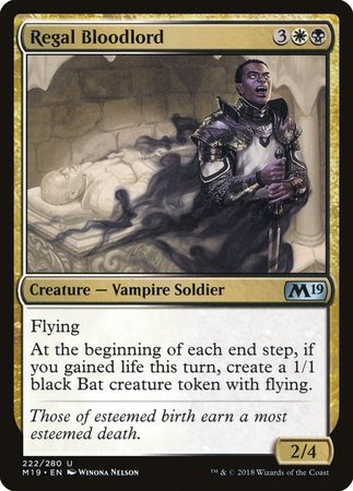 Regal Bloodlord [Core Set 2019] | Magic Magpie