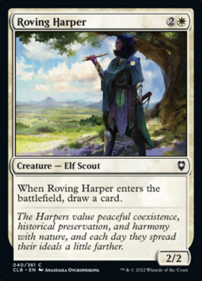 Roving Harper [Commander Legends: Battle for Baldur's Gate] | Magic Magpie