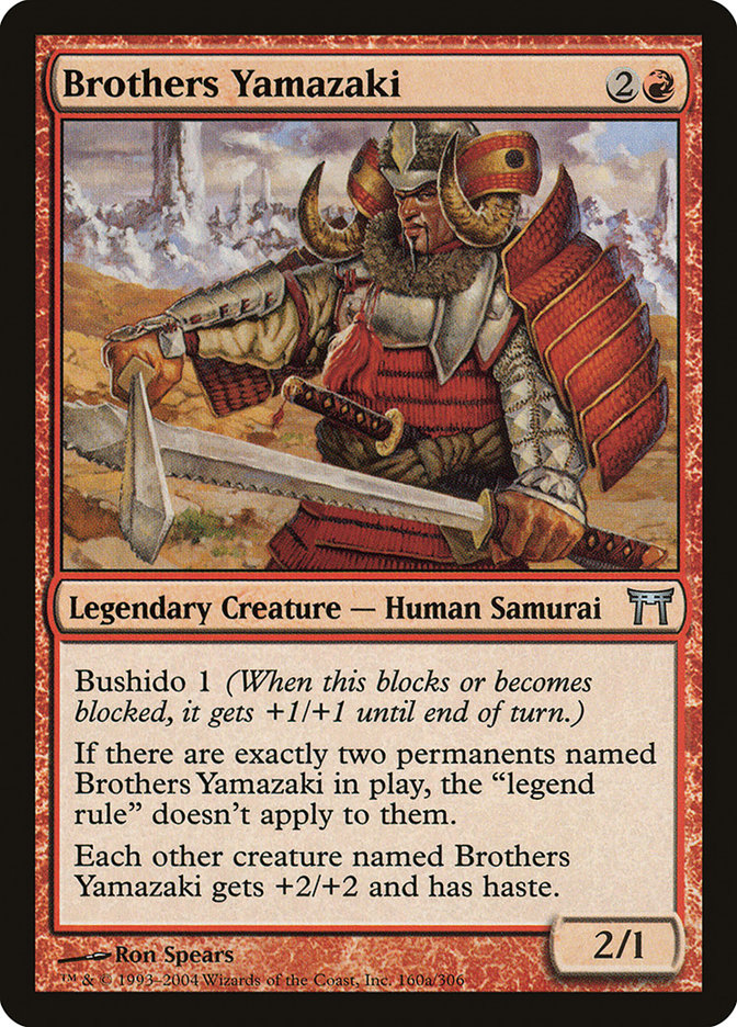 Brothers Yamazaki (160a/306) [Champions of Kamigawa] | Magic Magpie