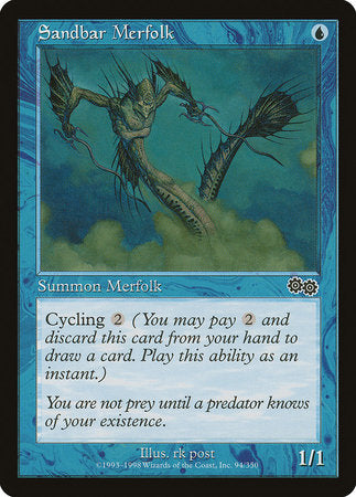 Sandbar Merfolk [Urza's Saga] | Magic Magpie